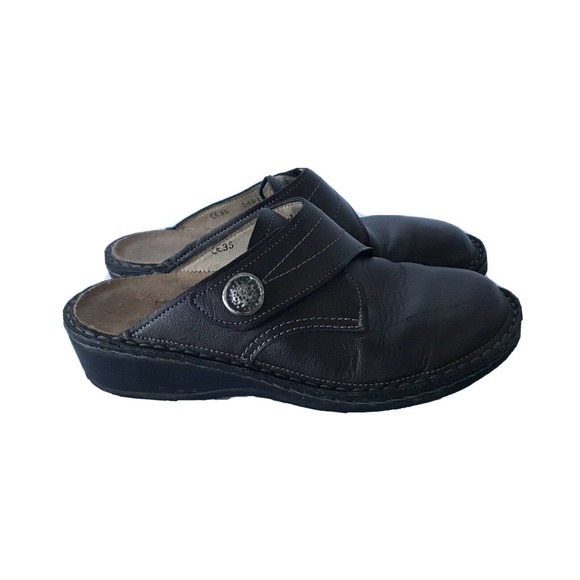 Finn Comfort Shoes Finn Comfort Brown Leather Santa Fe Mules Slide